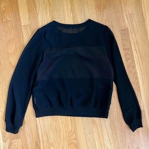 Silence & Noise Mesh Long Sleeved Top - M